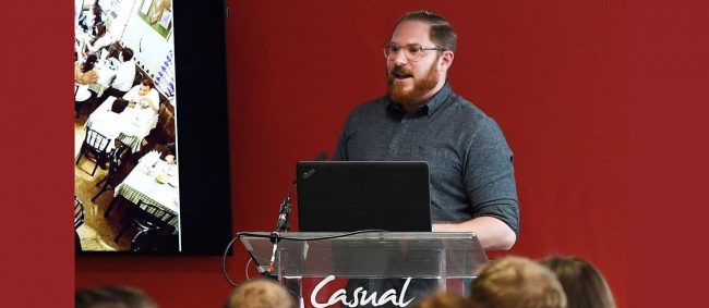 Brian Trollip from Dishoom speaking at Casual Dining show